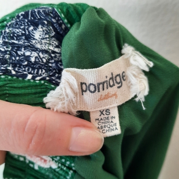 Anthropologie Green Graphic Midi Skirt - Picture 6 of 9